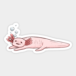 Sleeping Axolotl Sticker